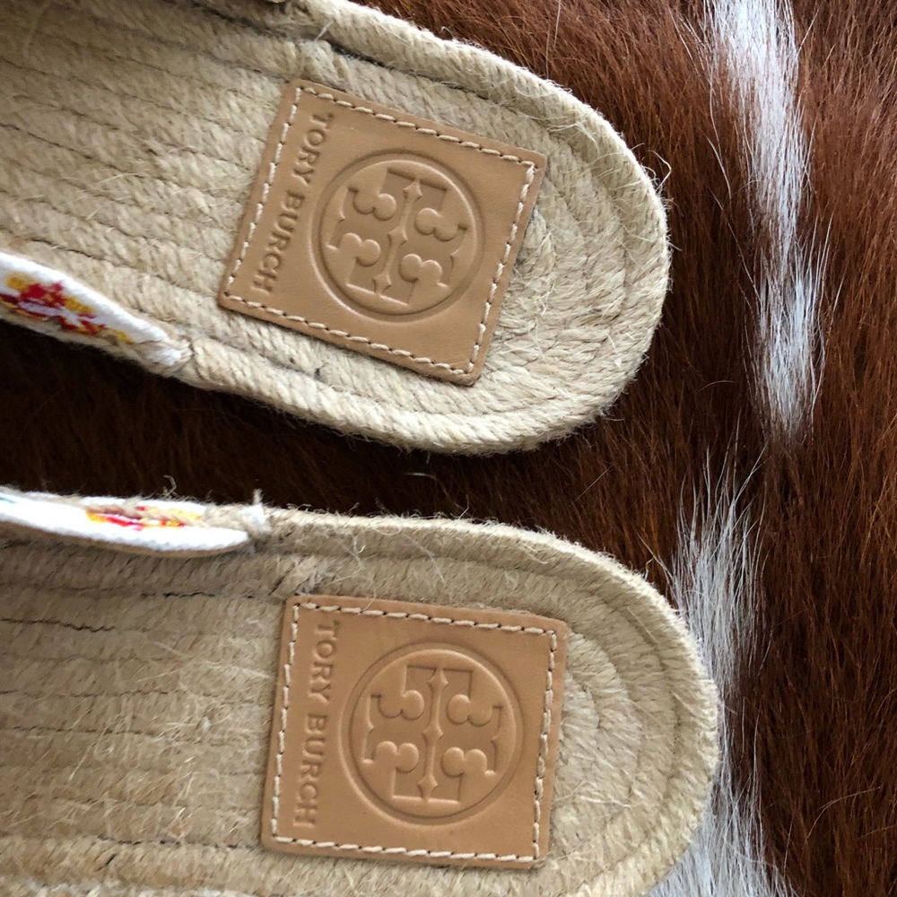 Tory Burch Canvas embroidered mules espadrilles - Picture 3 of 6